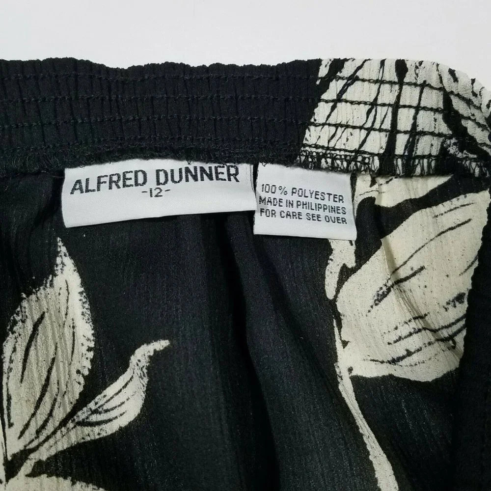 Alfred Dunner Dress/Career Skirt ~ Sz 12 ~ Black